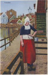 Etnografie kroj žena Volendam Holandsko Nizozemí