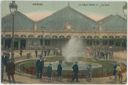 Železnice nádraží Francie Orléans La Place Albert La Gare