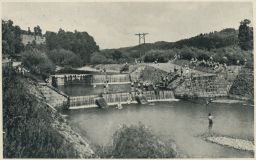 Koupaliště splav Bečva Nový Hrozenkov Vsetín Fototypia 1943