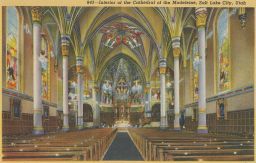 USA Utah Madeleine interiér katedrály / The Catolic Cathedral of the Madeleine