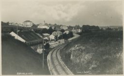 Železnice nádraží zastávka Zbraslavice Kutná Hora 30. léta