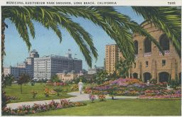 USA California Long Beach park koncertní sál / Muicipal Auditorium Park Grounds