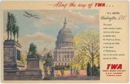 USA Washington TWA dobová reklama