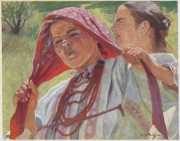 Etnografie kroje Chorvatsko Joso Bužan Veselo srce