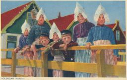 Etnografie Holandsko Nizozemí Volendam ženy s dětmi