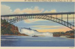 USA Niagara Falls before Collapse 27.1.1938