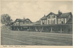 Železnice nádraží Trenčianská Teplá Trenčianské Teplice