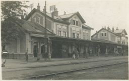 Železnice nádraží Trenčianská Teplá Trenčianské Teplice 1927