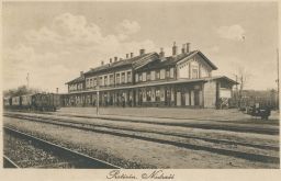 Železnice nádraží Protivín 1921