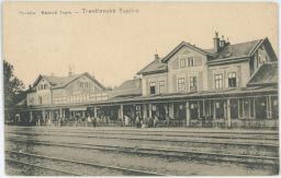 Železnice nádraží Teplá Trenčianské Teplice nakl. Vlachyňska