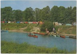 Vodáci sjíždění Lužnice Veselí nad Lužnicí Tábor 1973