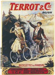 Cyklo kolo bicykl Mezi alpskými velikány Terrot &š Cie 1906