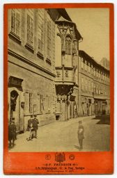 Praha, arkýř Karolina, kolem 1873, kabinetka