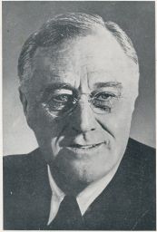 President U.S.A. F. D. Roosevelt