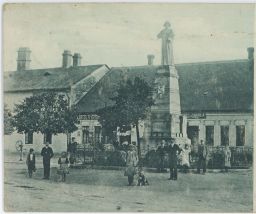 Nechanice Husův pomník Hradec Králové nakl. Grollová 1907
