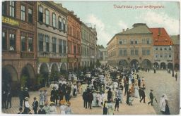 Trutnov náměstí korzo Dr. Rücker 1910 / Trautenau Corso am Ringplatz