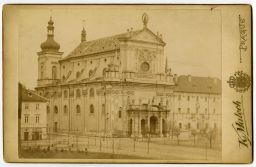 Kostel sv. Ignáce v Praze, kolem 1880, kabinetka