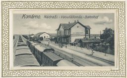Železnice nádraží Komárno Komárom leporelo 1934