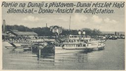 Komárno Komárom partie na Dunaji s přístavem
