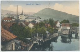 Beroun Berounka dětičky pradleny Měšťanský pivovar 1915