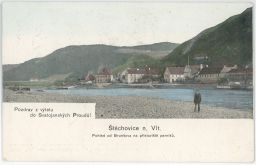 Štěchovice Praha Svatojánské proudy Bunšov přístaviště parníků 1906