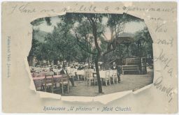 Restaurace U přístavu Praha Chuchle nakl. Janoušek 1902