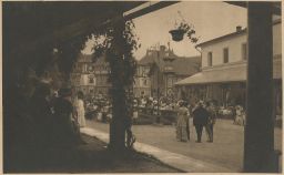 Lázně Luhačovice Zlín pohled z kolonády 1924 světlotisk Motal