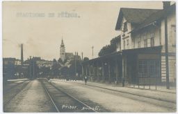 Železnice nádraží Příbor 1925