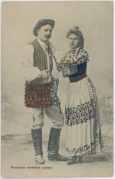 Chorvatsko etnografie kroje Hrvatska narodna nošnja 1906