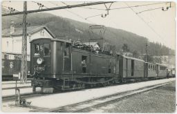 Železnice nádraží Mariazell Rakousko lokomotiva E9915