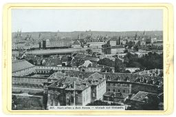 Staré Město a Malá Strana, kol 1890, kabinetka, světlotisk