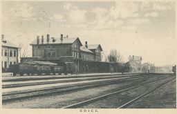 Železnice nádraží Zdice Beroun 1919