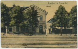 Železnice nádraží Starkoč Studnice Náchod 1912