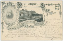 Železnice nádraží Meziměstí Halbstadt Halberstadt Náchod 1898