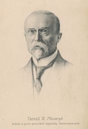Masaryk TGM čb portrét