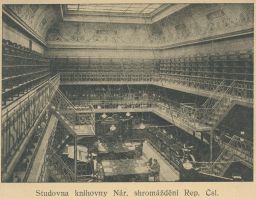Praha studovna knihovny Národního shromáždění Sněmovna