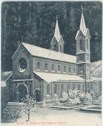 Praha Karlín chrám Cyrila a Metoděje 1900