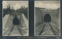 Železnice Bralský tunel presidenta Masaryka Handlová Prievidza