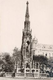 Pomník císaře Františka v Praze, světlotisk, kolem 1894, kabinetka