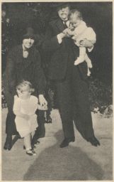 Masaryk TGM s dětmi dcery Olgy Montreux Švýcarsko 1923