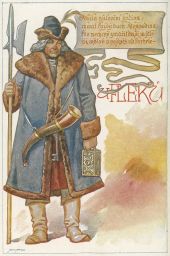 Praha pivo Pivovar Pozdrav od Fleků 1916