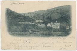 Praha Chuchle Pozdrav z Chuchle 1898