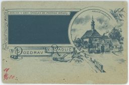 Praha Radlice kostelíček Radlice v noci:-) 1900