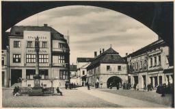 Valašské Meziříčí Vsetín Hostinec Koňařík A. Kudlík spořitelna