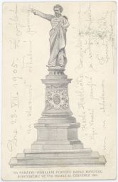Vysoké Veselí pomník Karel Havlíček Borovský 23.7.1905