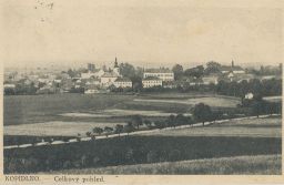 Kopidlno Jičín celkový pohled nakl. Bark 1923