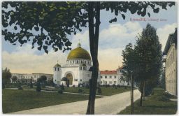 Kroměříž léčebný ústav blázinec psychiatrie kostel 1915