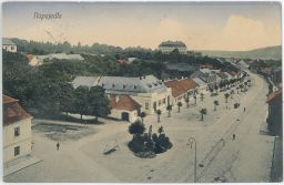 Napajedla Zlín hlavní ulice zámek 1916