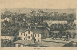 Olomouc celkový pohled přes střechy E.J.M.P.