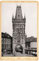 Prašná brána, kolem 1890, kabinetka